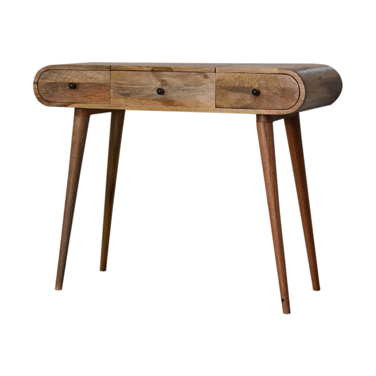 Elara Rounded Mango Wood Dressing Table