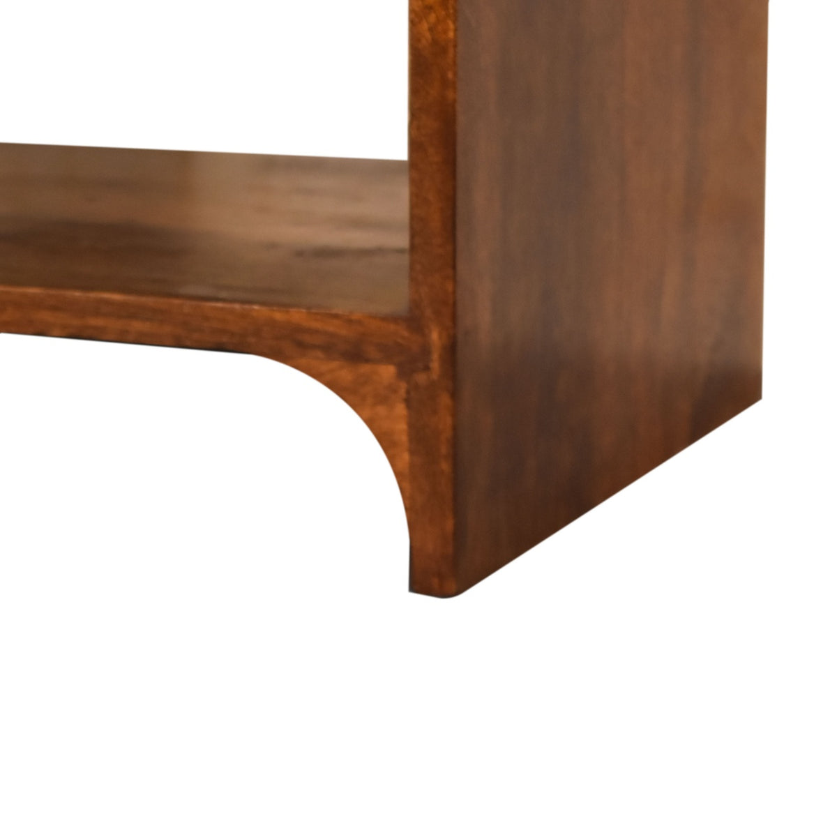 Newton Curved Mango Wood Bedside Table