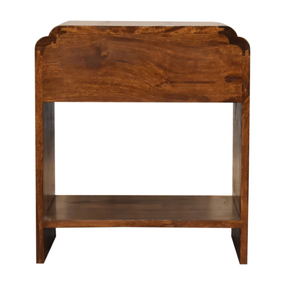 Newton Curved Mango Wood Bedside Table