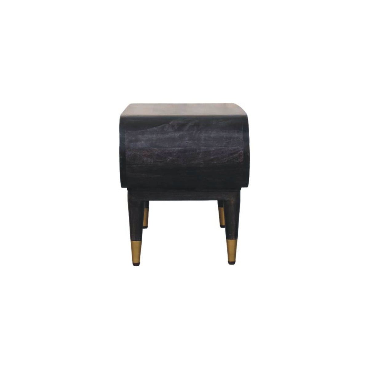 Curved Edge Media with Brass Accents