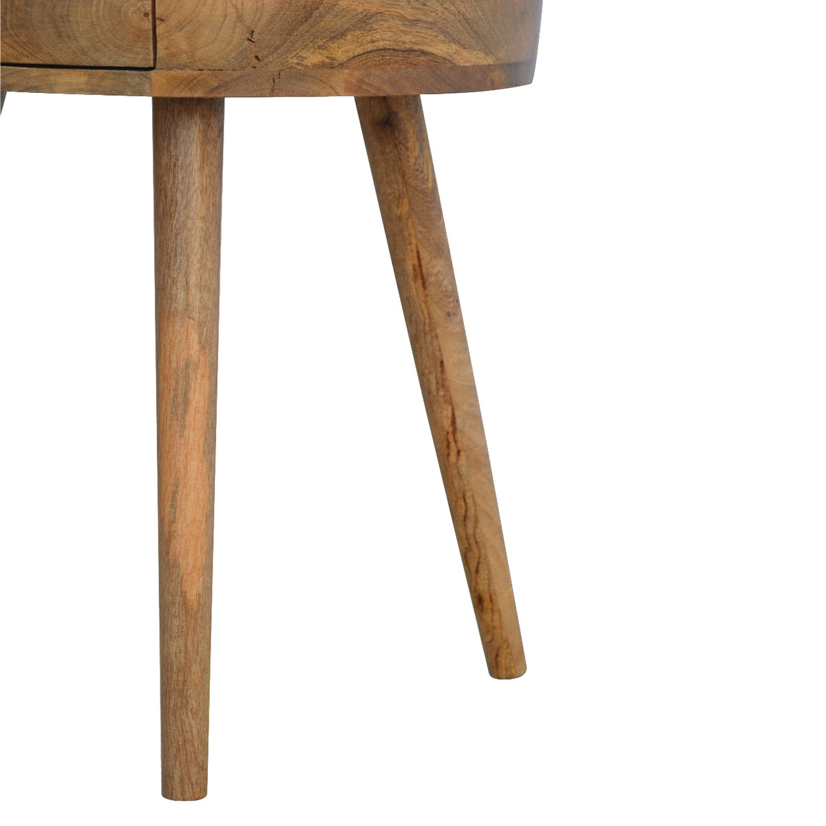 Elara Nordic Round Bedside Table