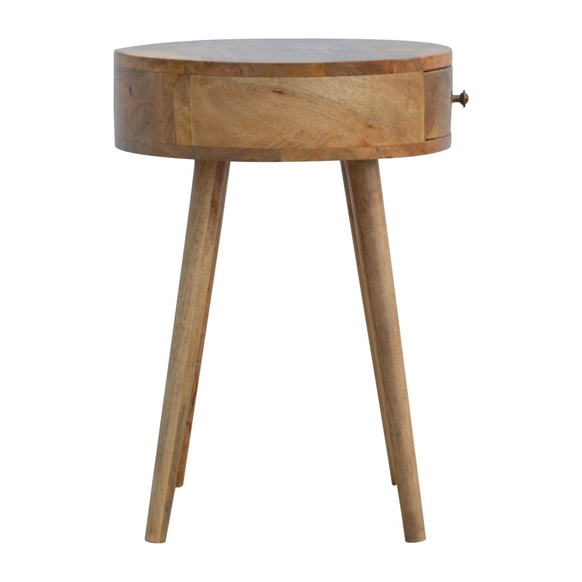 Elara Nordic Round Bedside Table