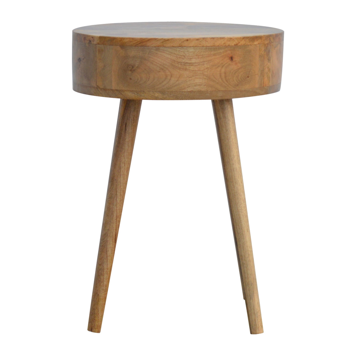 Elara Nordic Round Bedside Table