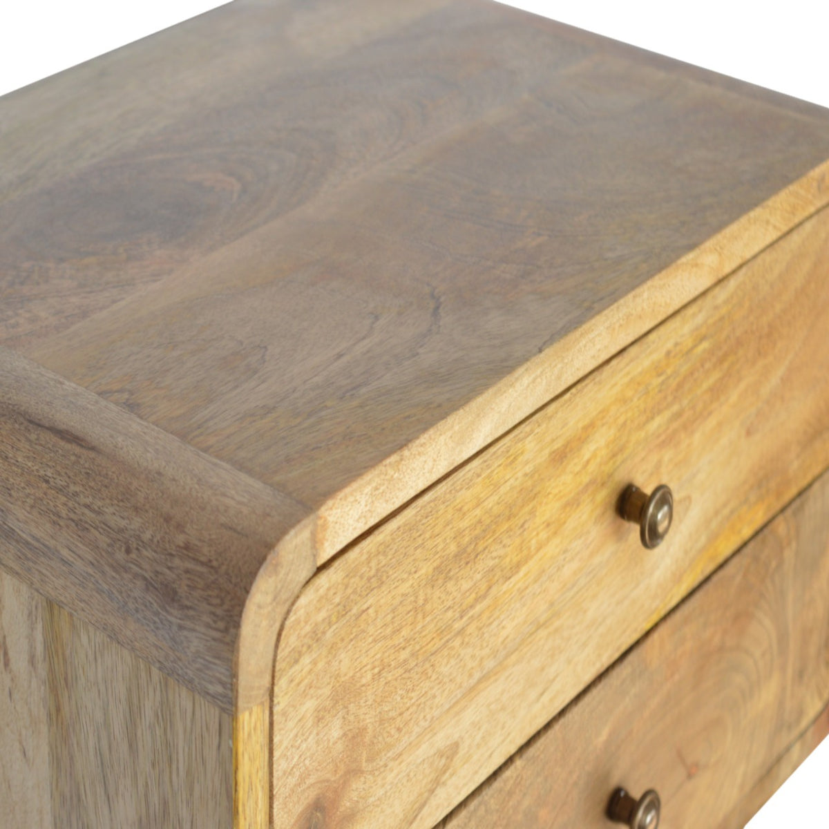 Solis Floating Mango Wood Bedside Table