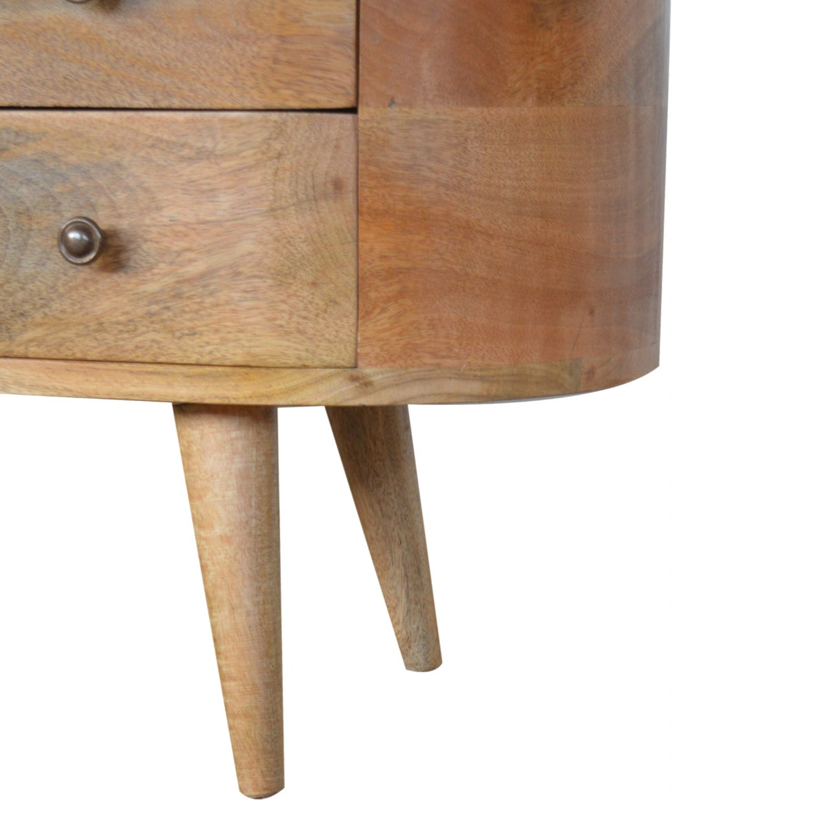 Luna Rounded Mango Wood Media Unit