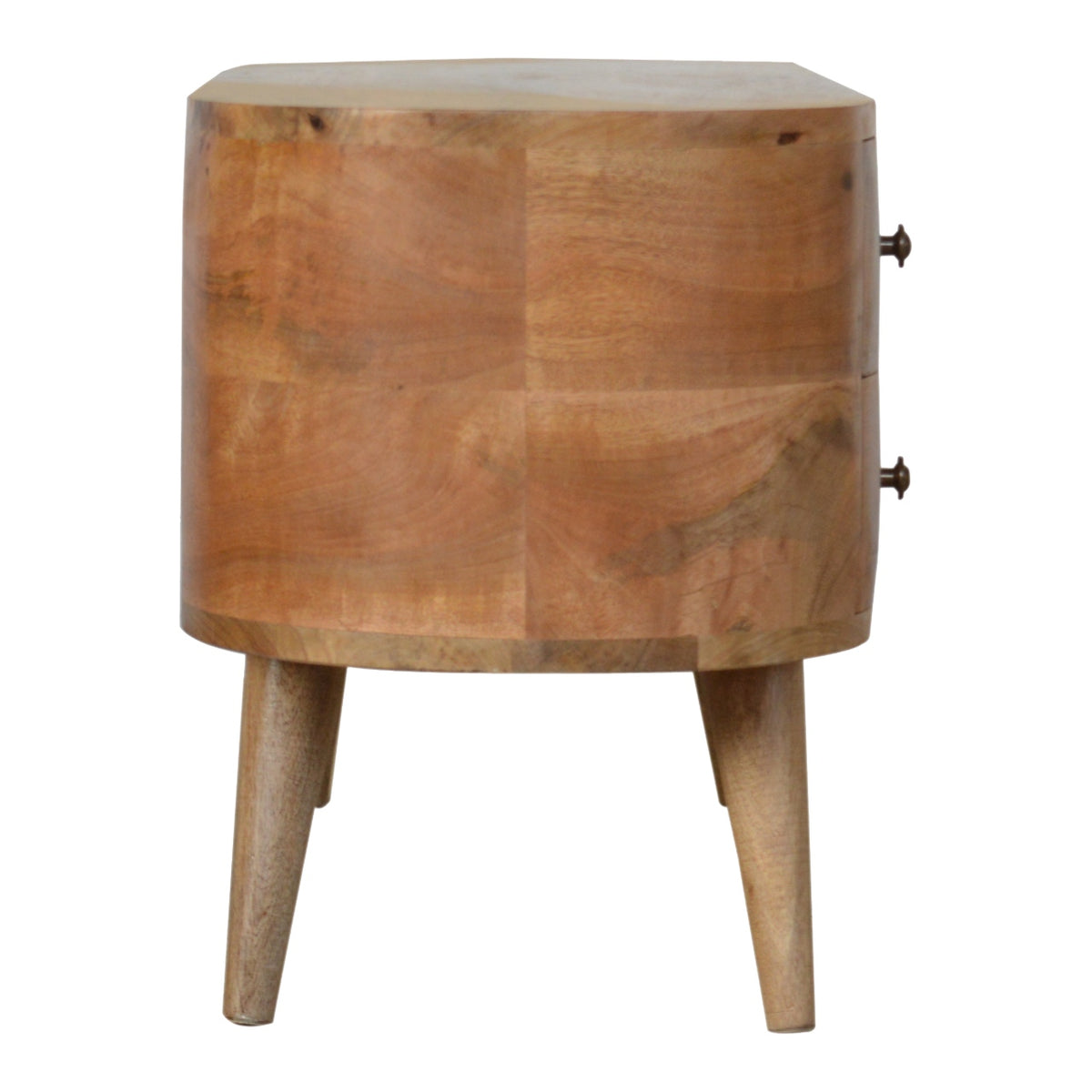 Luna Rounded Mango Wood Media Unit