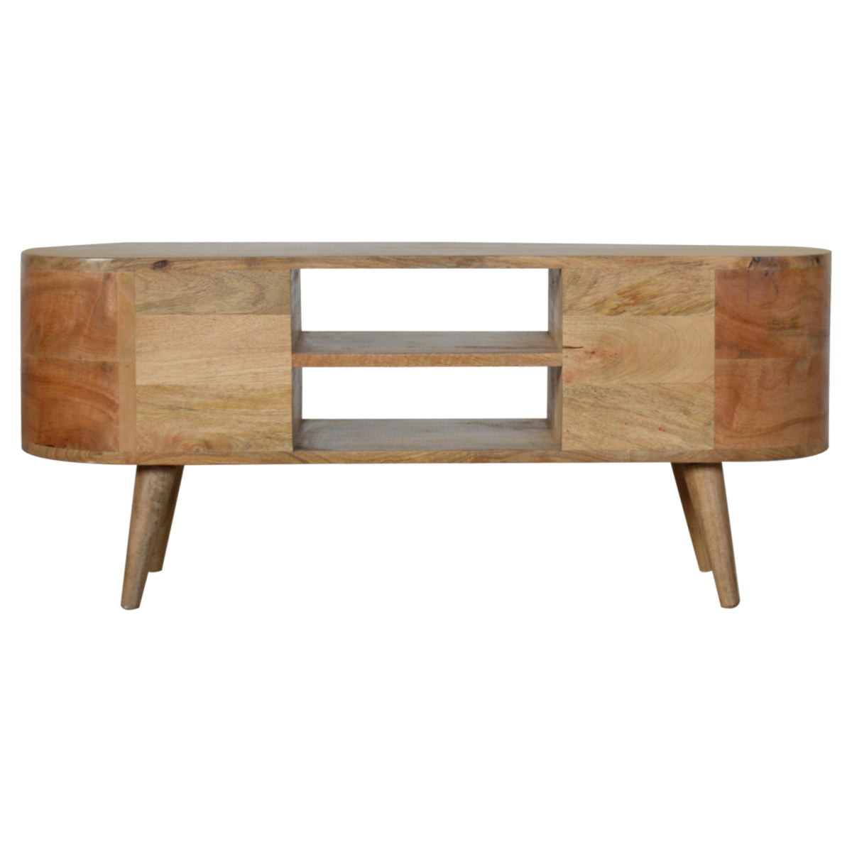 Luna Rounded Mango Wood Media Unit